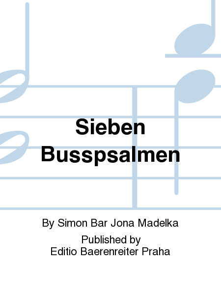 Sieben Bußpsalmen für fünf Stimmen