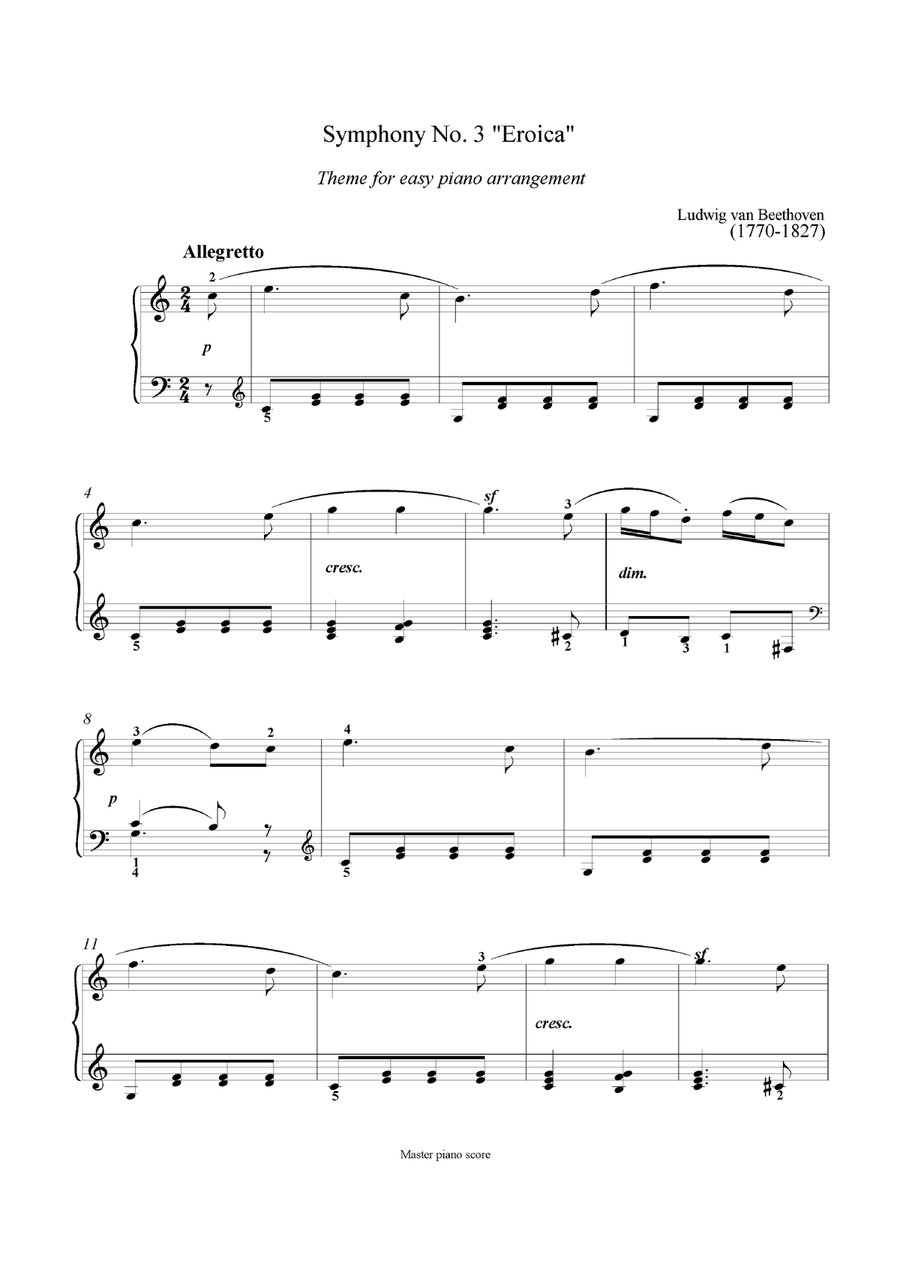 Beethoven - Theme from Symphony No. 3 