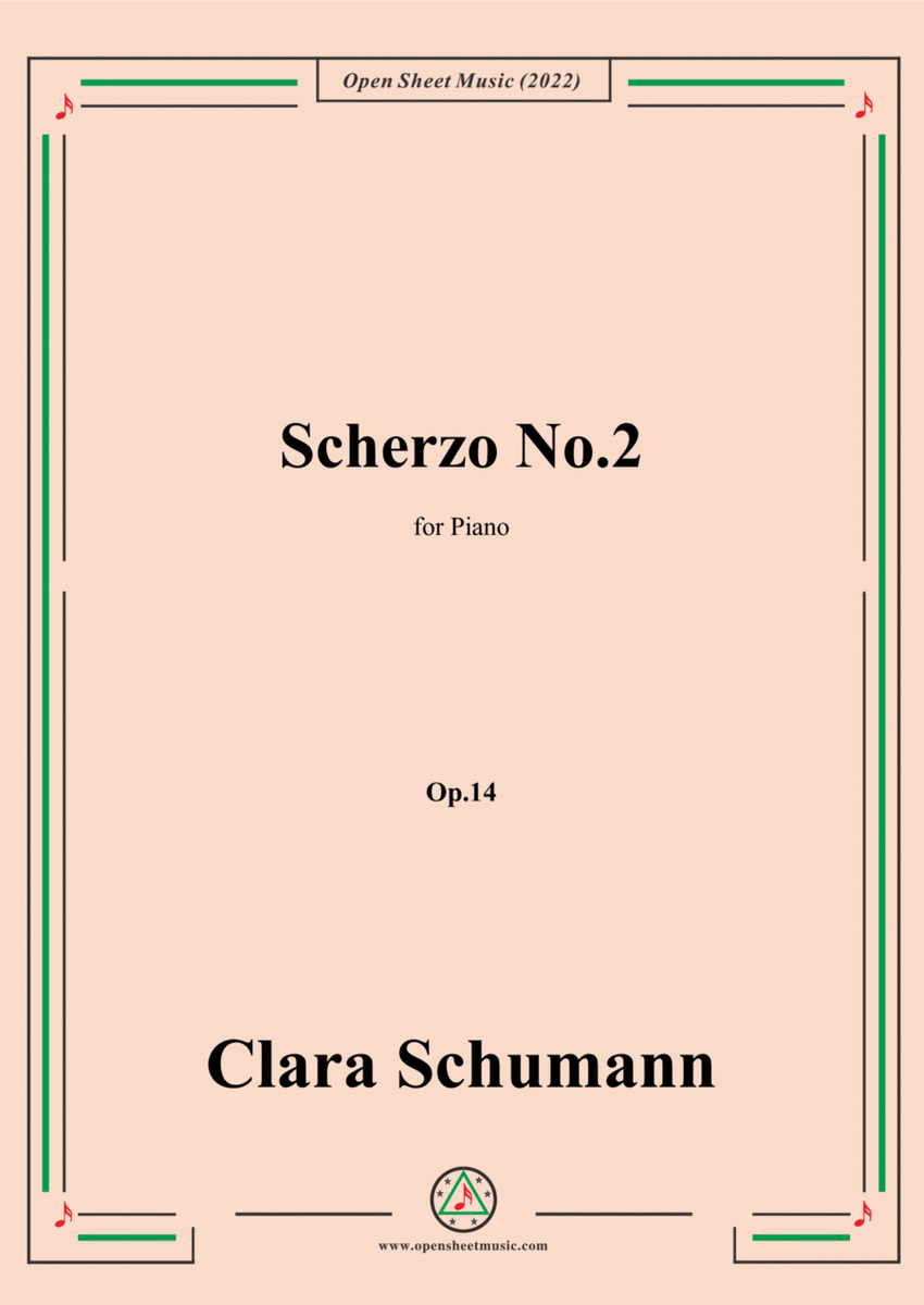 Clara Schumann-Scherzo No.2,Op.14,for Piano