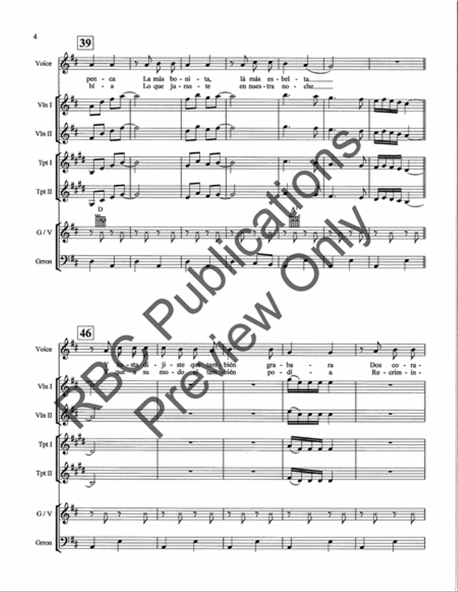 La Ley Del Monte Mariachi (Score) Voice scores gallery preview page 6