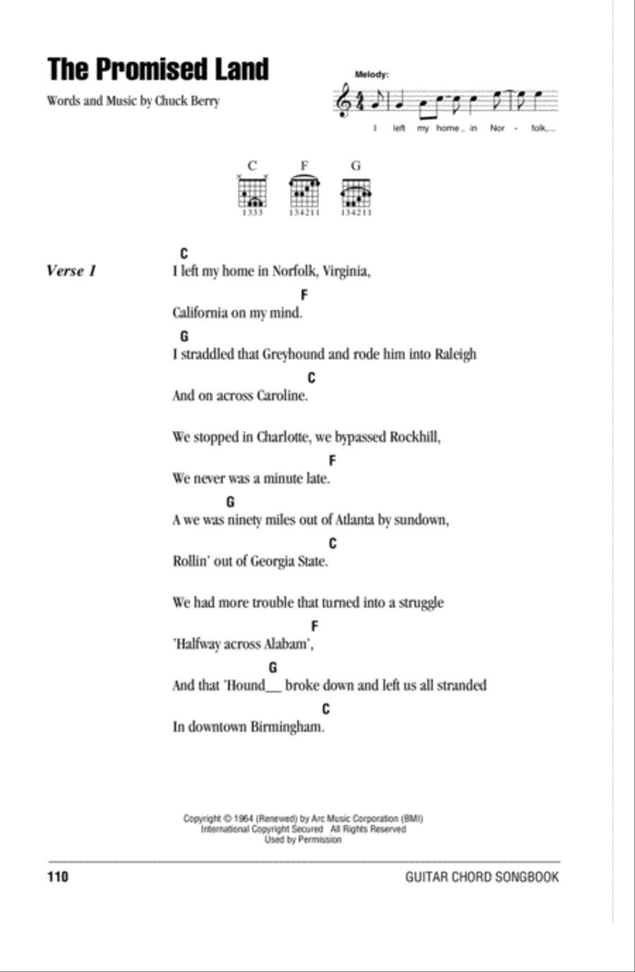 The Promised Land Acoustic Guitar scores gallery preview page 1