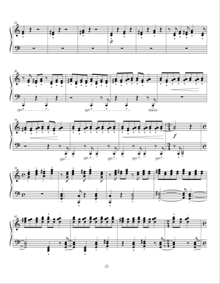 Anthems: A Sonata for Solo Piano Piano Solo scores gallery preview page 4