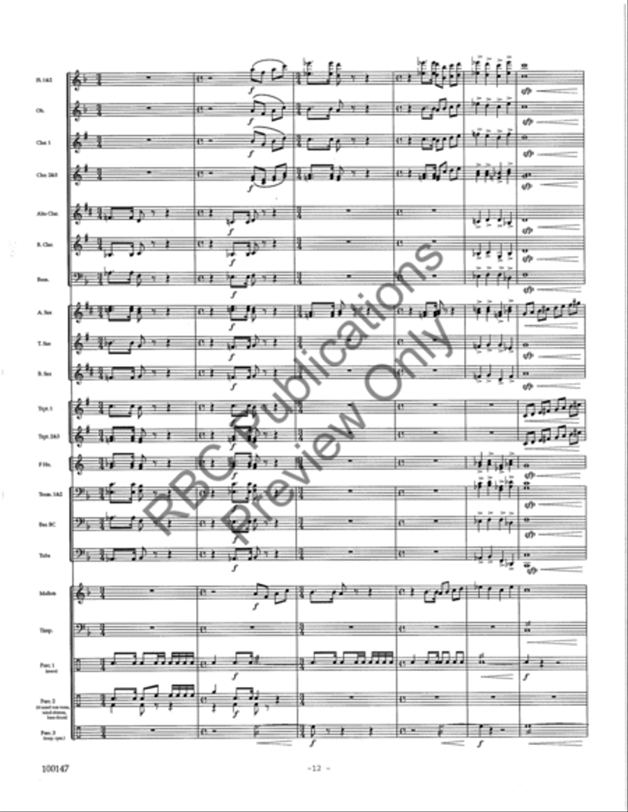 Rivers Concert Band scores gallery preview page 15