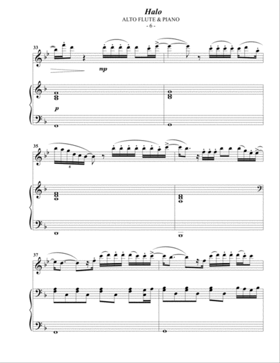 Halo Flute Solo scores gallery preview page 6