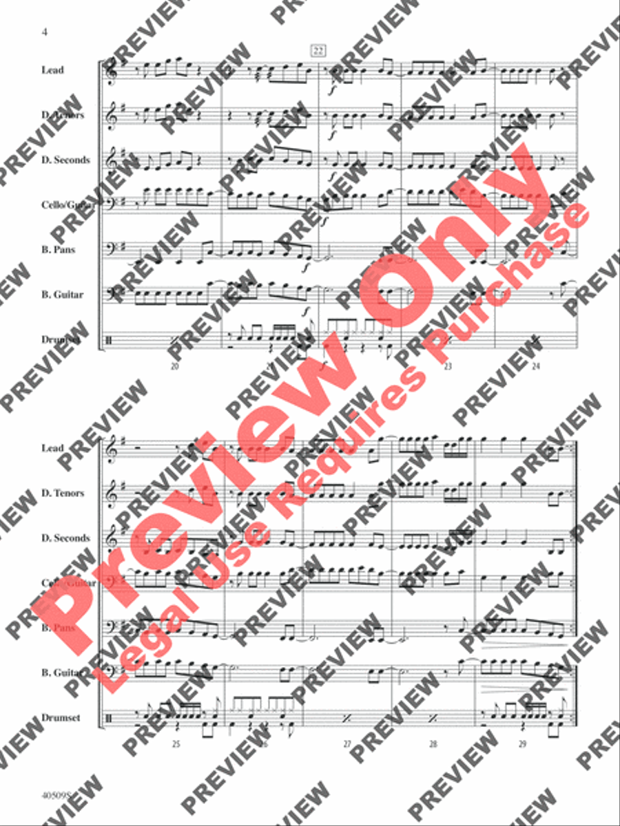 Any Way You Want It Steel Drum Band scores gallery preview page 13