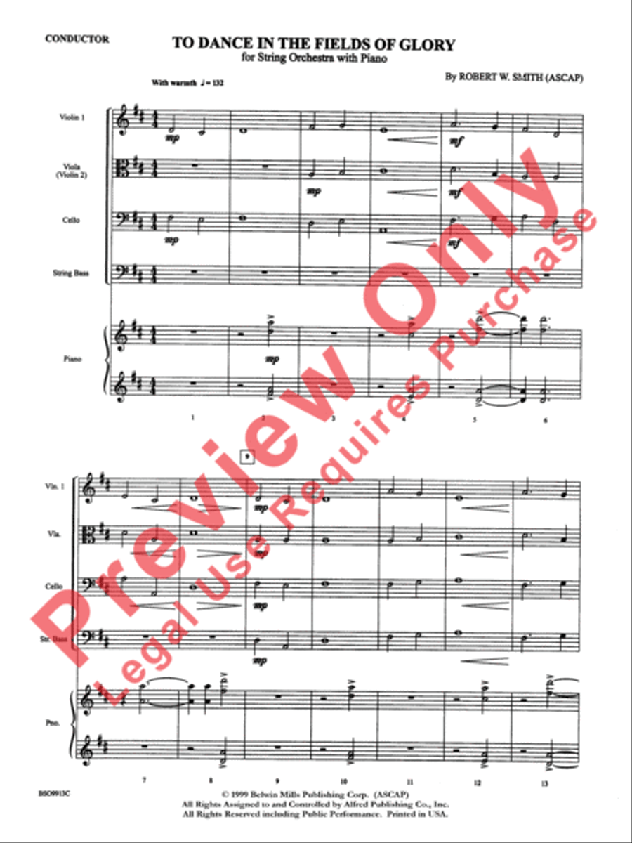 To Dance in the Fields of Glory String Orchestra scores gallery preview page 4