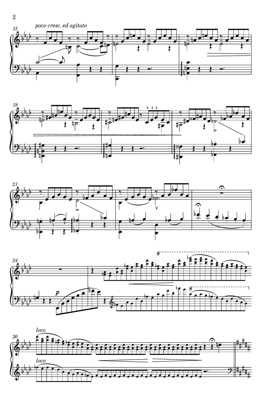 Nocturne nº 3 (Liebsträume/Dreams of love) Piano Solo scores gallery preview page 2