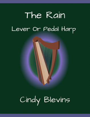 Book cover for The Rain, original solo for Lever or Pedal Harp