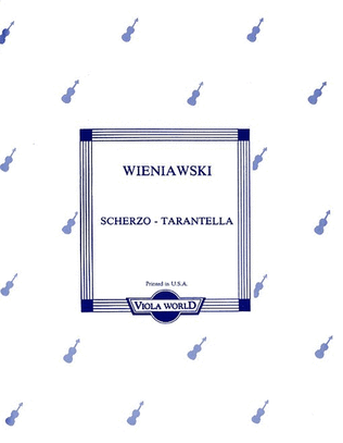 Book cover for Scherzo Tarantella (Viola)