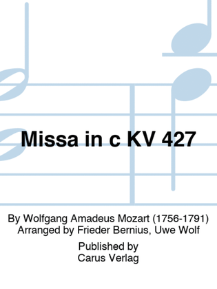Book cover for Missa in c KV 427