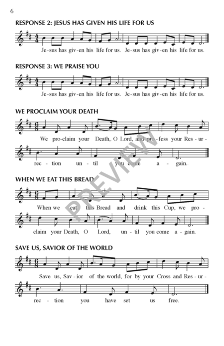 Ruah - Assembly edition Ruah - Assembly edition Unison Choir scores gallery preview page 7