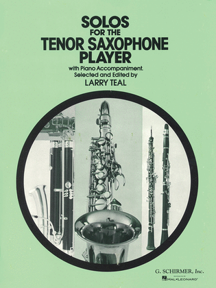 Book cover for Solos for the Tenor Saxophone Player