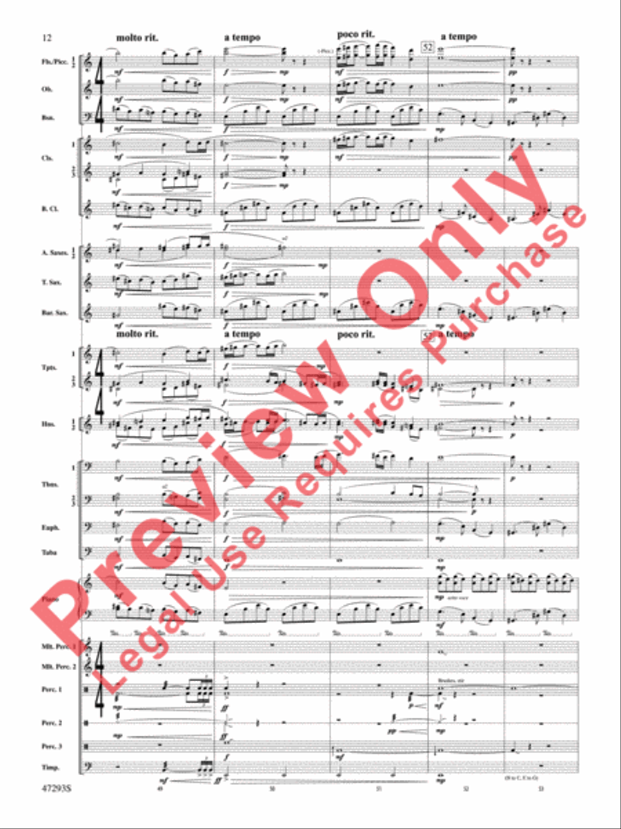 Phantasmagoria Concert Band scores gallery preview page 13