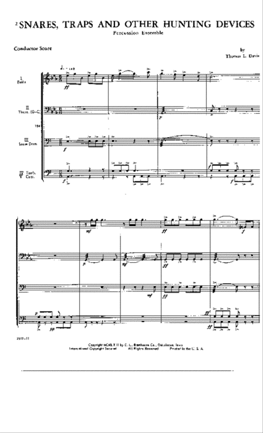 Snares, Traps & Other Hunting Devices Percussion scores gallery preview page 2