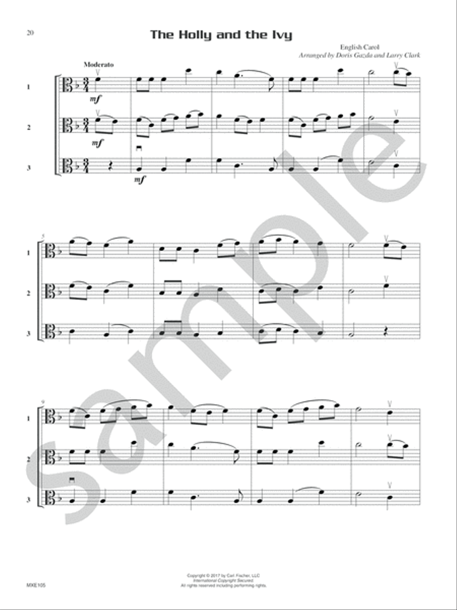 Compatible Trios for Christmas Viola scores gallery preview page 11
