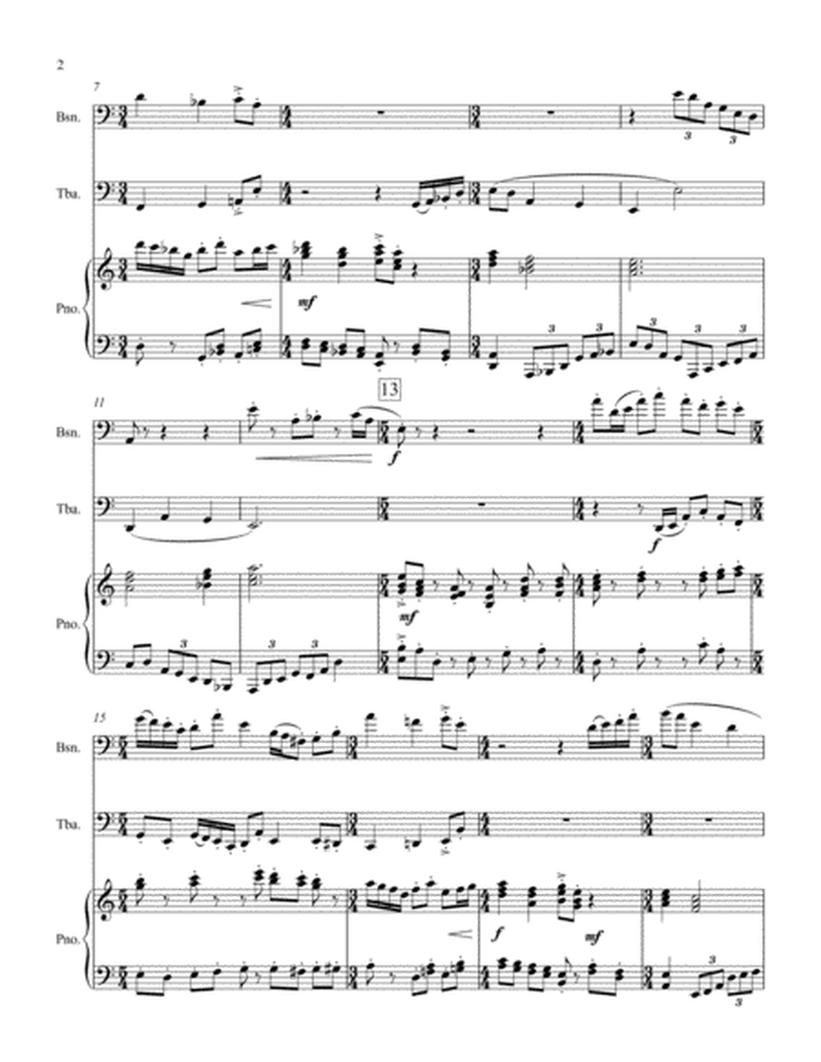 Interplay for Bassoon/Trombone/Euphonium, Tuba/Bass Clarinet and Piano image number null