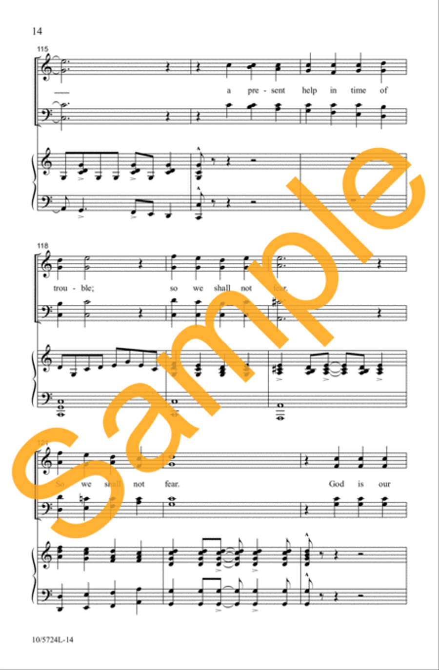 Psalm 46 4-Part scores gallery preview page 13