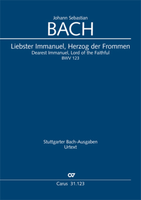 Dearest Immanuel, Lord of the Faithful (Liebster Immanuel, Herzog der Frommen)