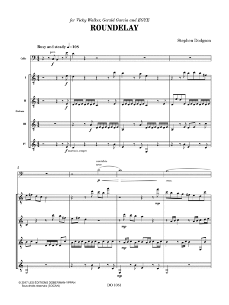 Roundelay Guitar Ensemble scores gallery preview page 2