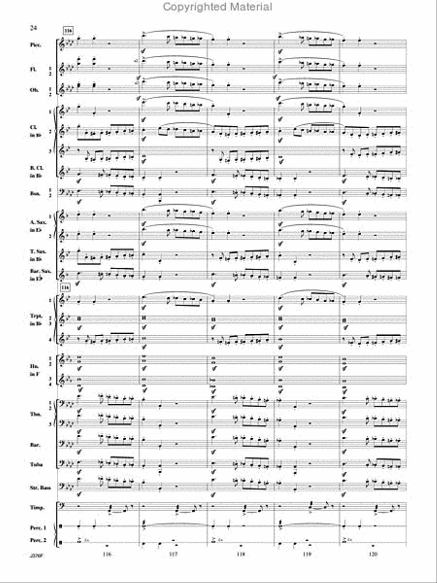 William Tell Overture Concert Band scores gallery preview page 25