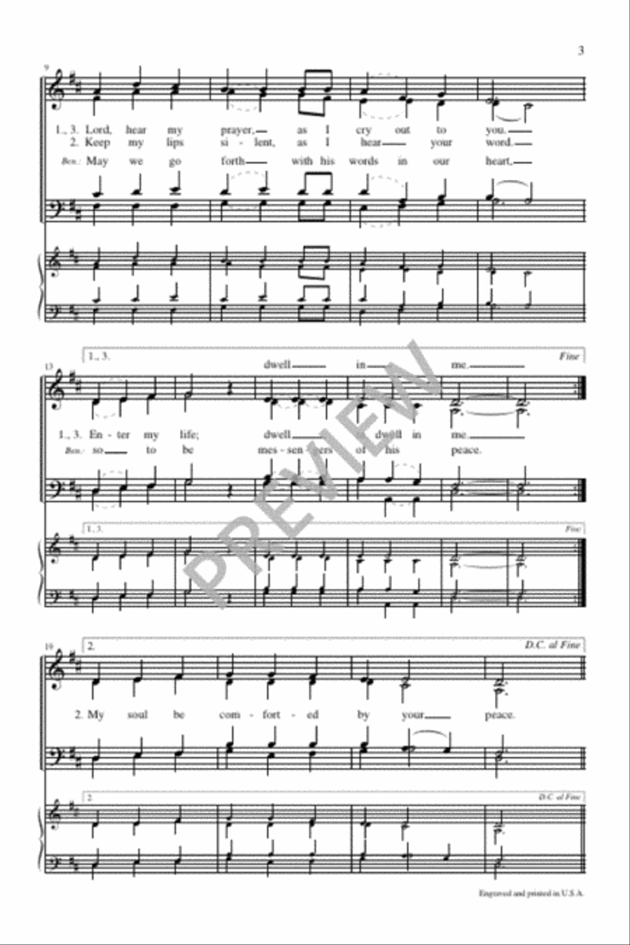 O God, I Come before You This Day 4-Part scores gallery preview page 4