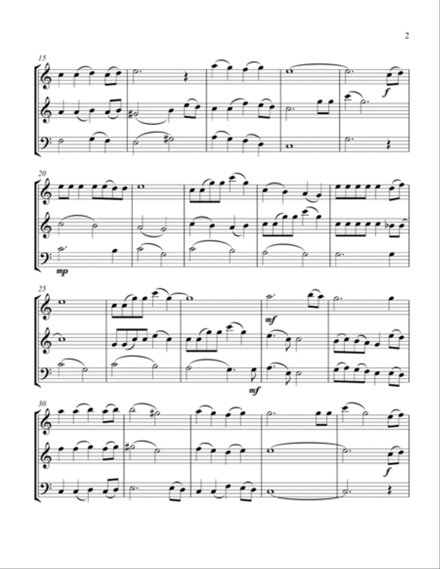 Do You Hear What I Hear Do You Hear What I Hear String Trio scores gallery preview page 3