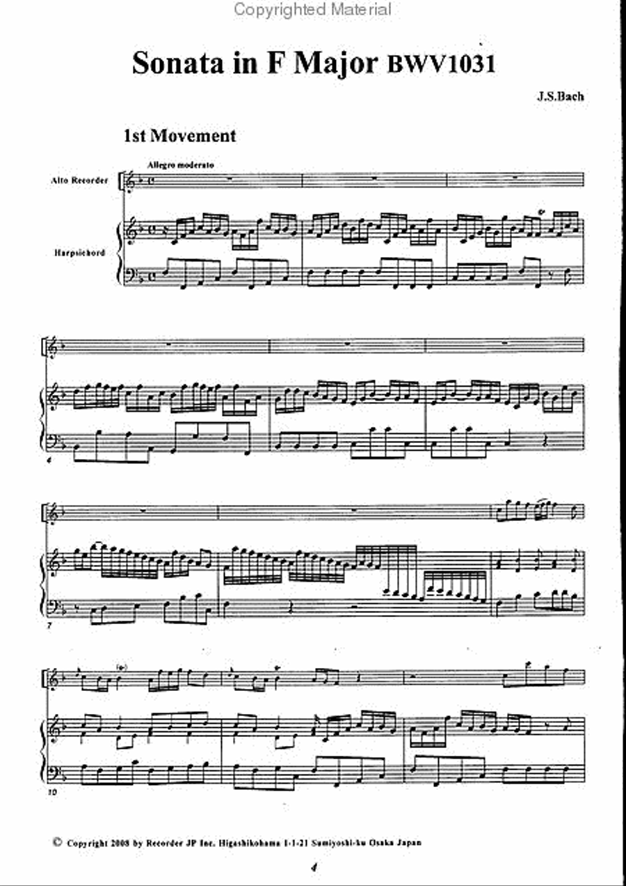 Sonatas, Vol. 2 Alto Recorder scores gallery preview page 3