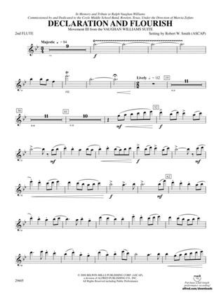 Declaration and Flourish (Movement III from the Vaughan Williams Suite): 2nd Flute