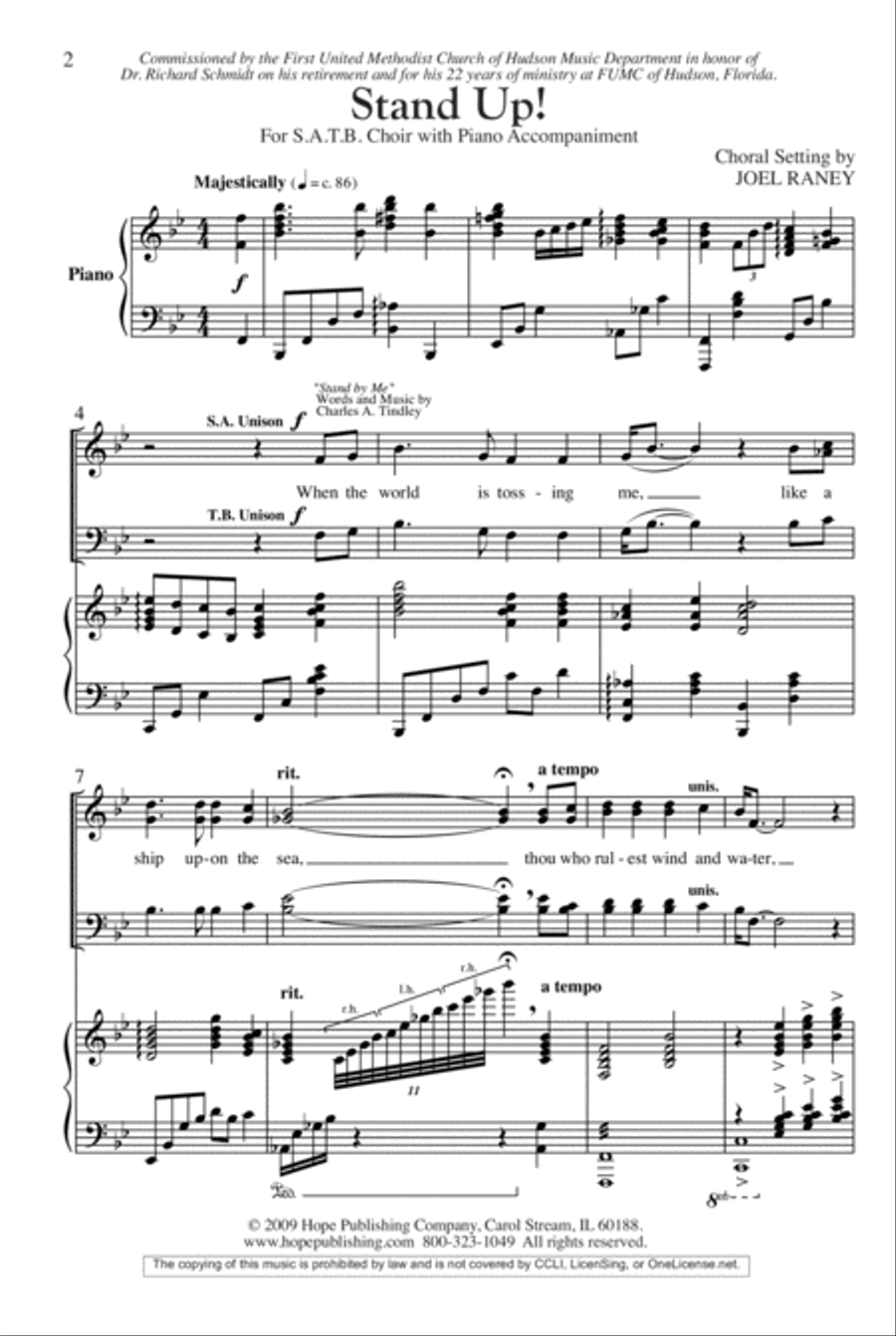 Stand Up! Stand Up! 4-Part scores gallery preview page 2