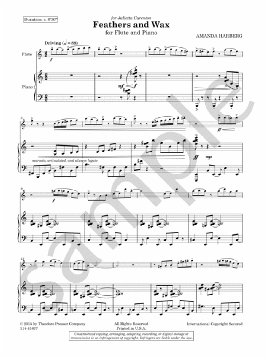 Feathers and Wax Chamber Music scores gallery preview page 3