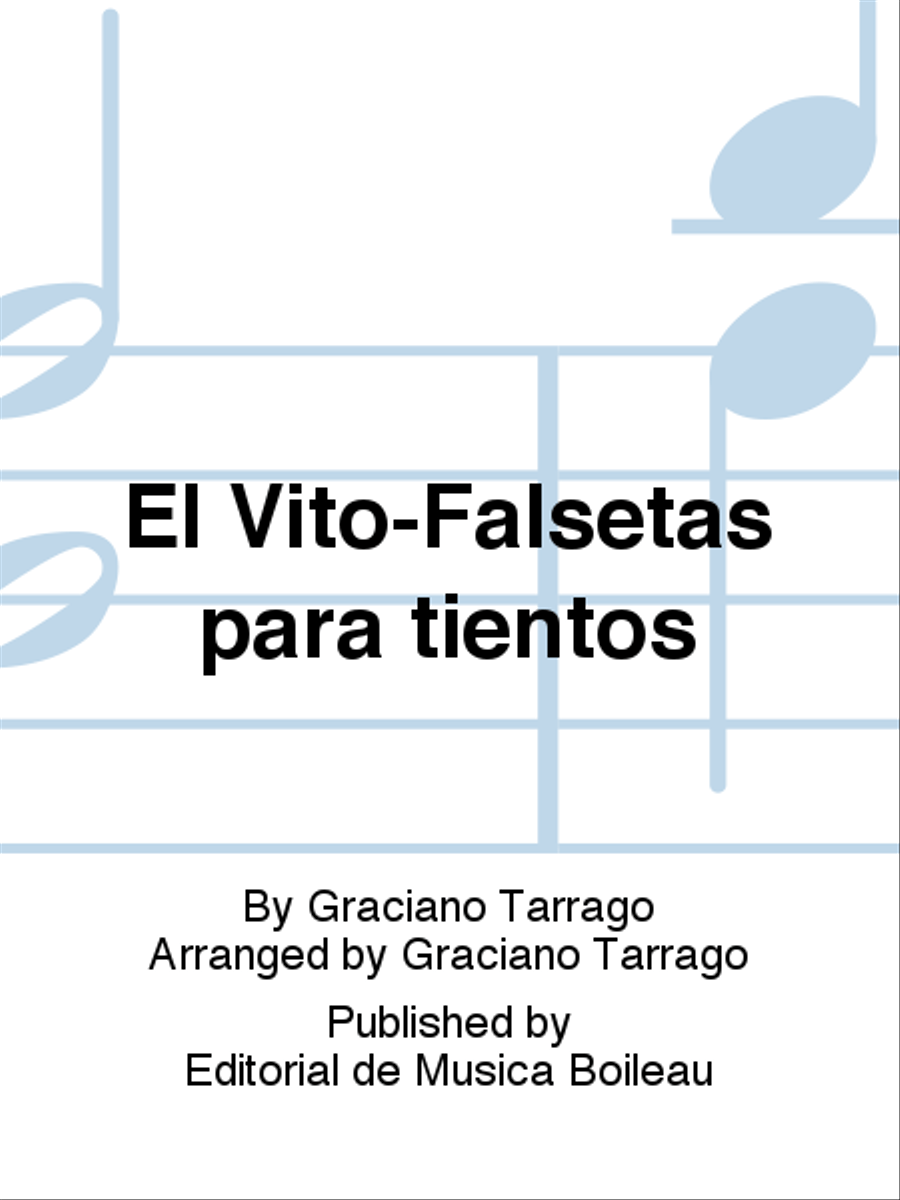 El Vito-Falsetas para tientos Guitar scores gallery preview page 1