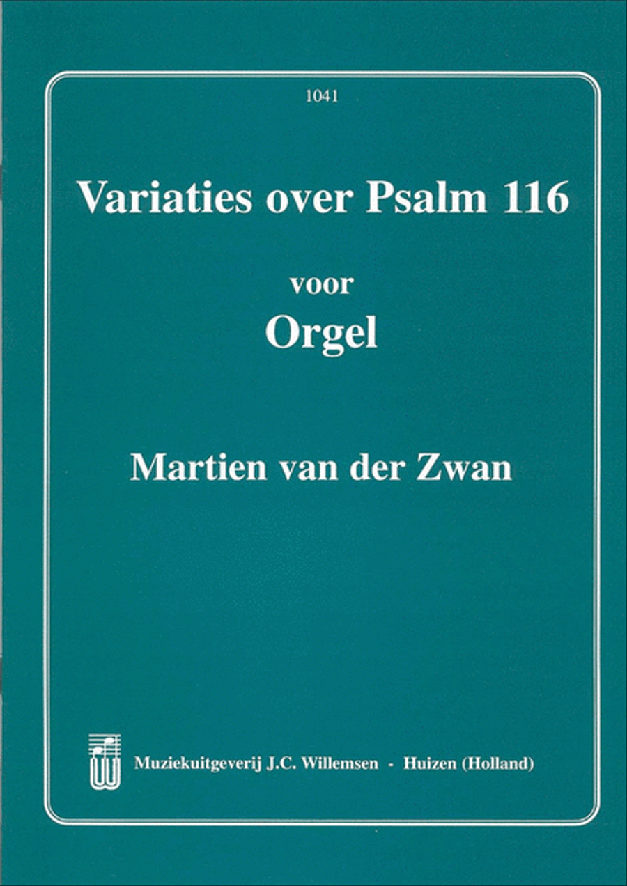 Variaties Over Psalm 116 Organ scores gallery preview page 1