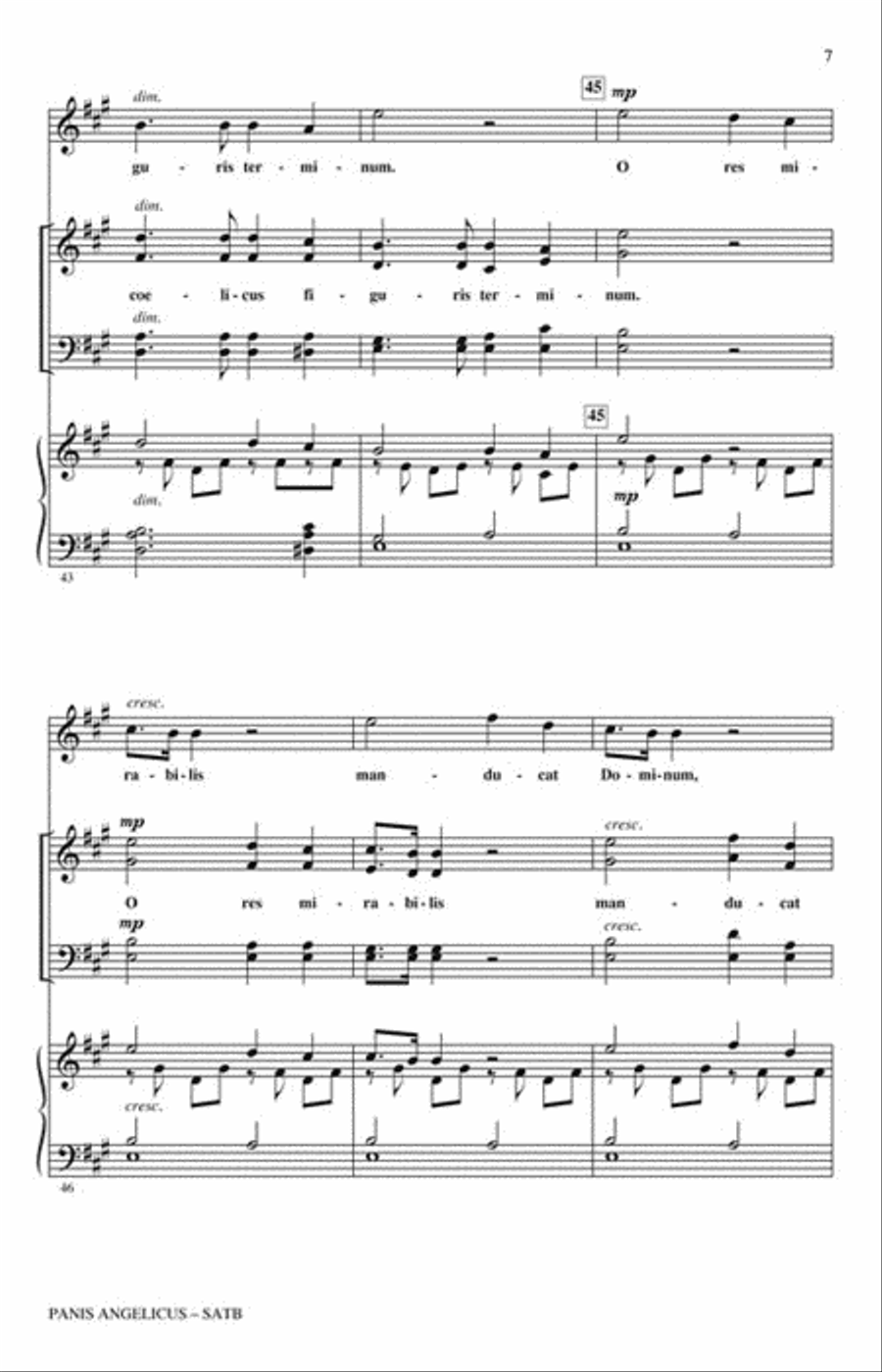 Panis Angelicus Panis Angelicus Choir scores gallery preview page 3