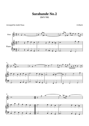 Book cover for Sarabande No.2 BWV 990