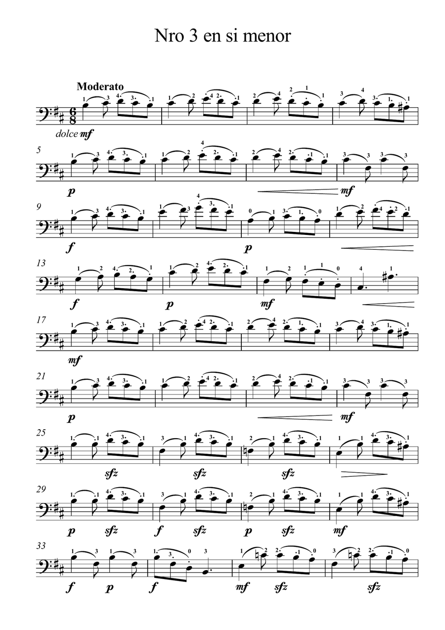 10 piezas breves para cello solo. complete book Cello Solo scores gallery preview page 5