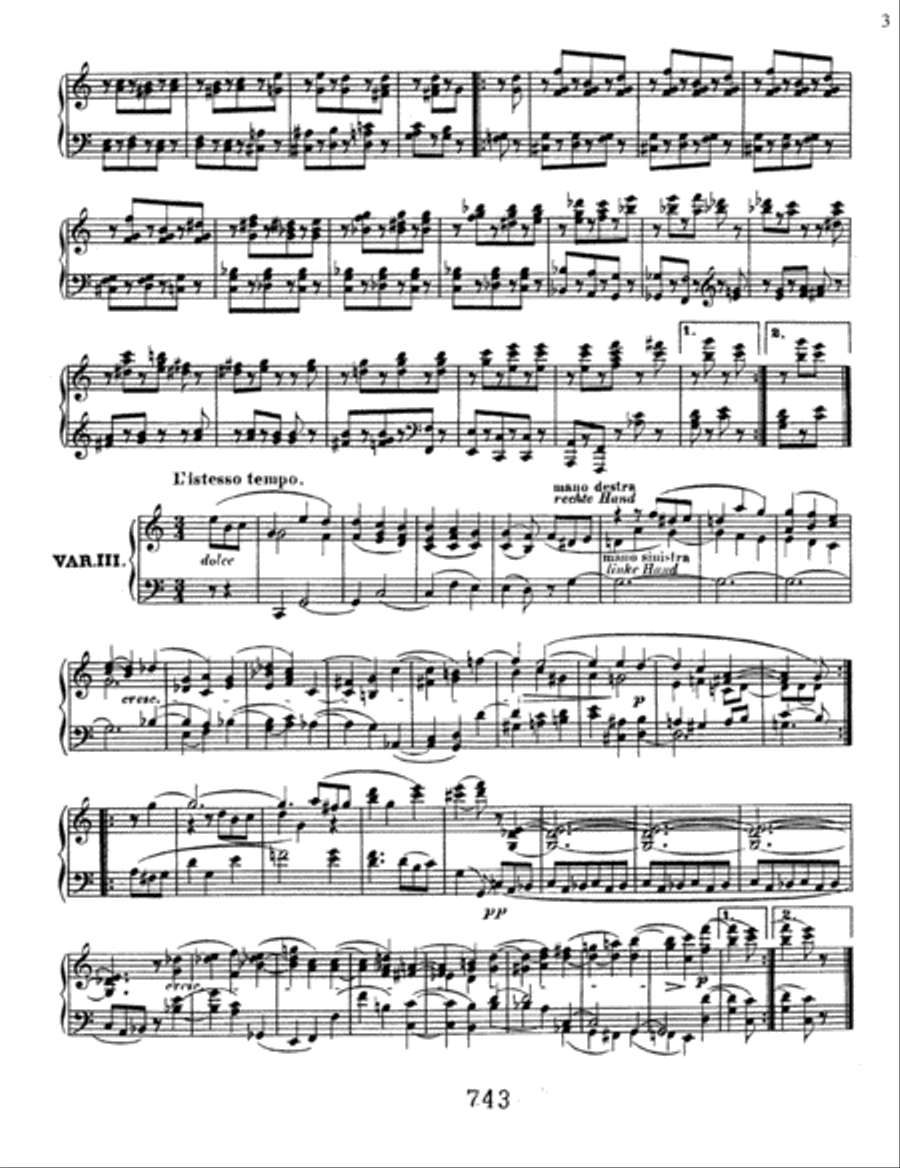Variations (33) On A Waltz By Diabelli, Op. 120 Piano Solo scores gallery preview page 3