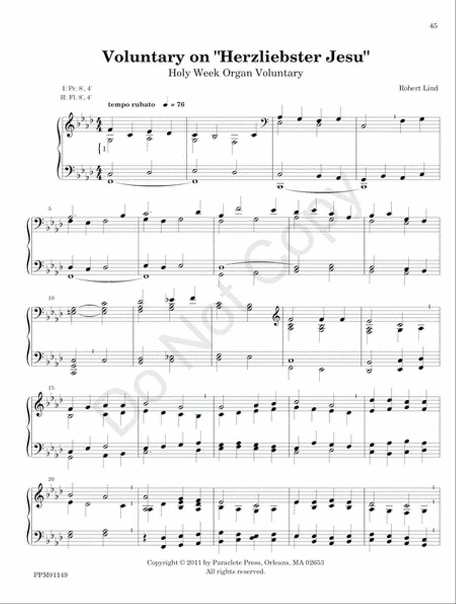 Organ Works for the Church Year Organ scores gallery preview page 51