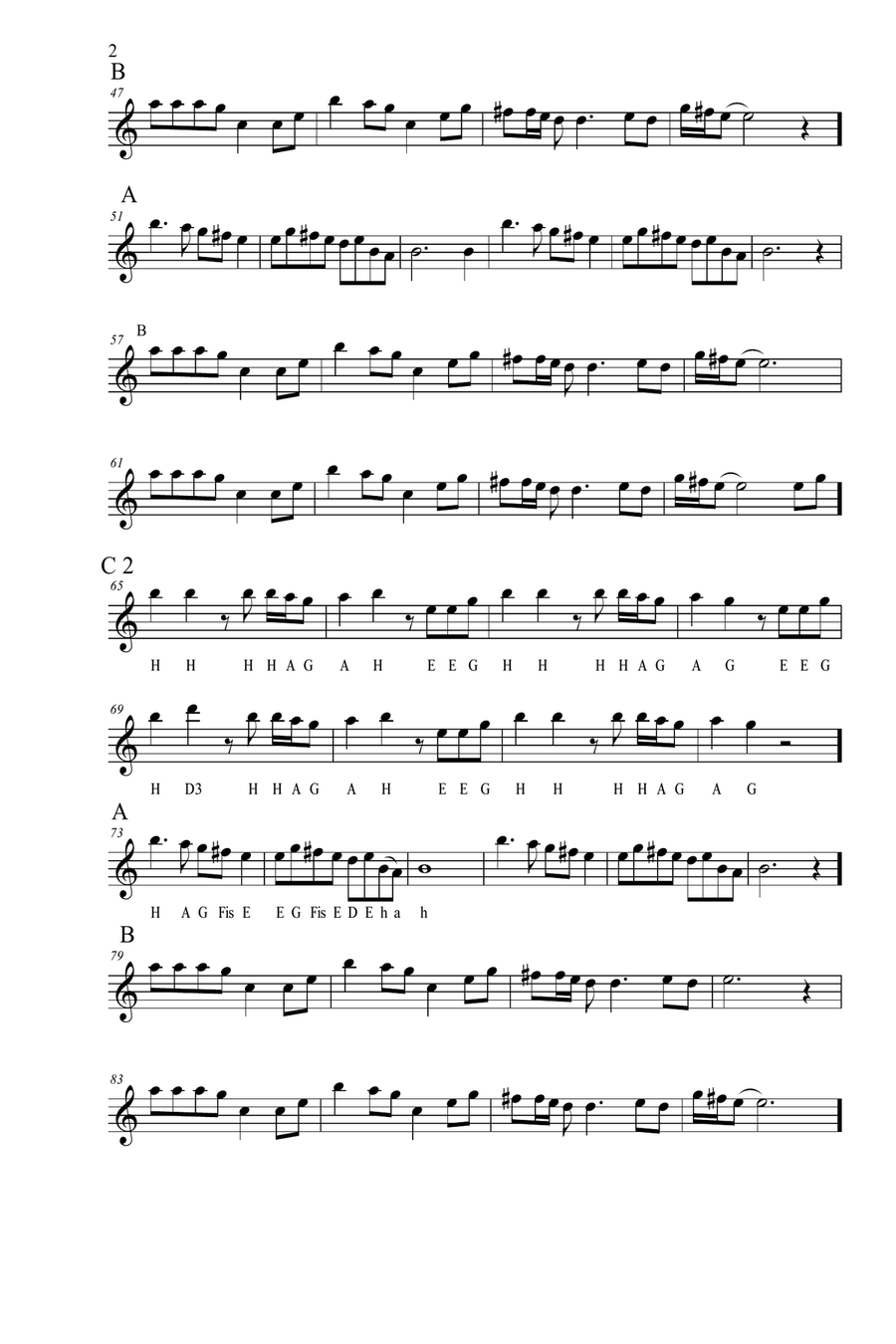 Llorando Se Fue (la Lambada) Saxophone scores gallery preview page 2