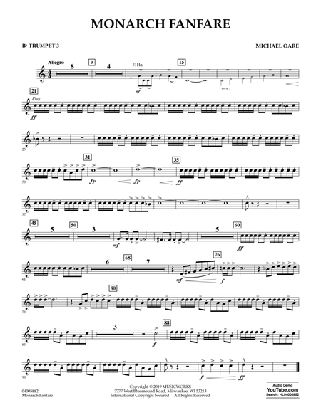 Monarch Fanfare - Bb Trumpet 3