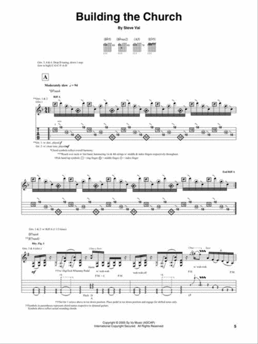 Steve Vai - Real Illusions: Reflections Electric Guitar scores gallery preview page 4