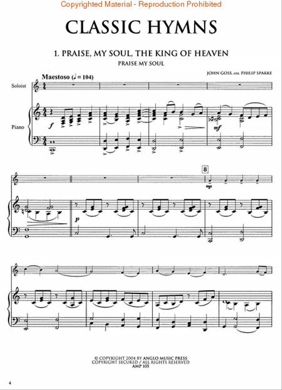 Classic Hymns Classic Hymns Piano Accompaniment scores gallery preview page 2