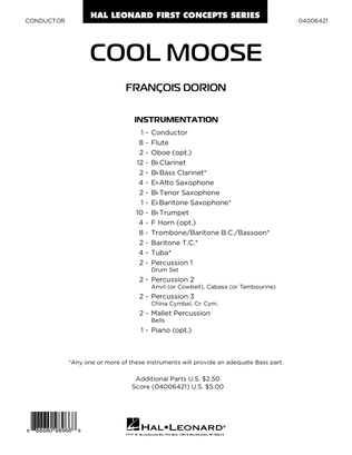 Book cover for Cool Moose - Conductor Score (Full Score)