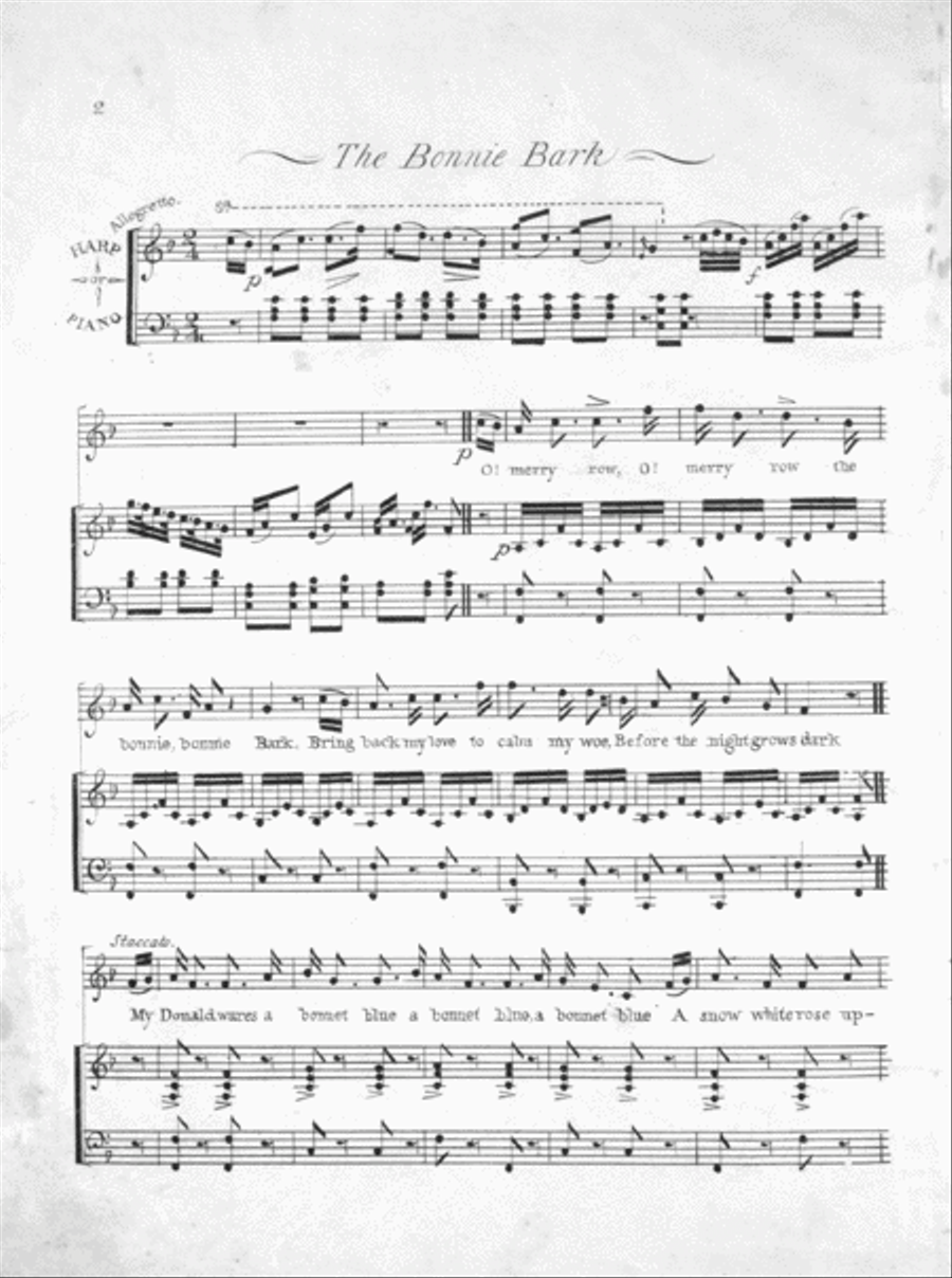 The Bonnie Bark. A Northumbrian Ballad Voice scores gallery preview page 2
