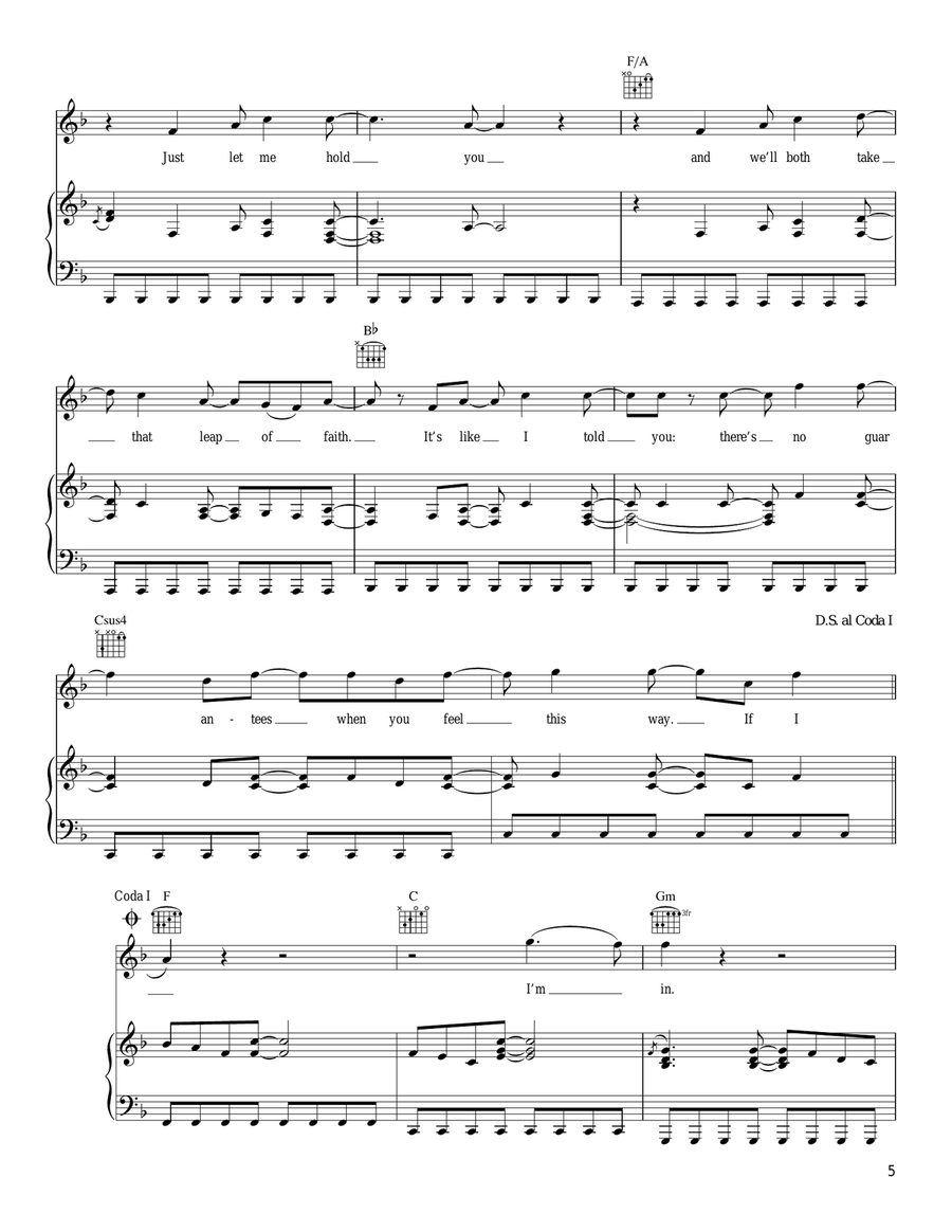 I'm In Piano, Vocal, Guitar scores gallery preview page 5