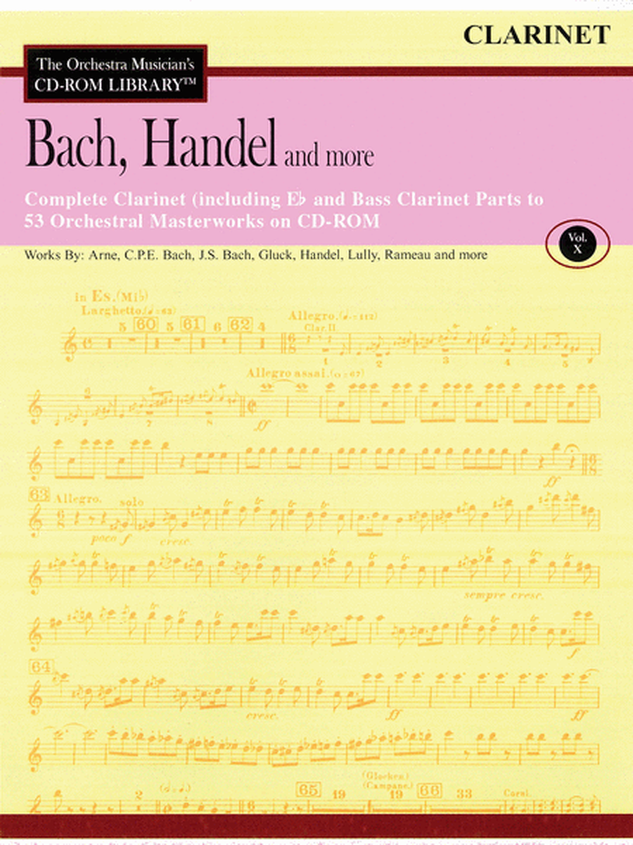 Bach, Handel and More - Volume X (Clarinet)