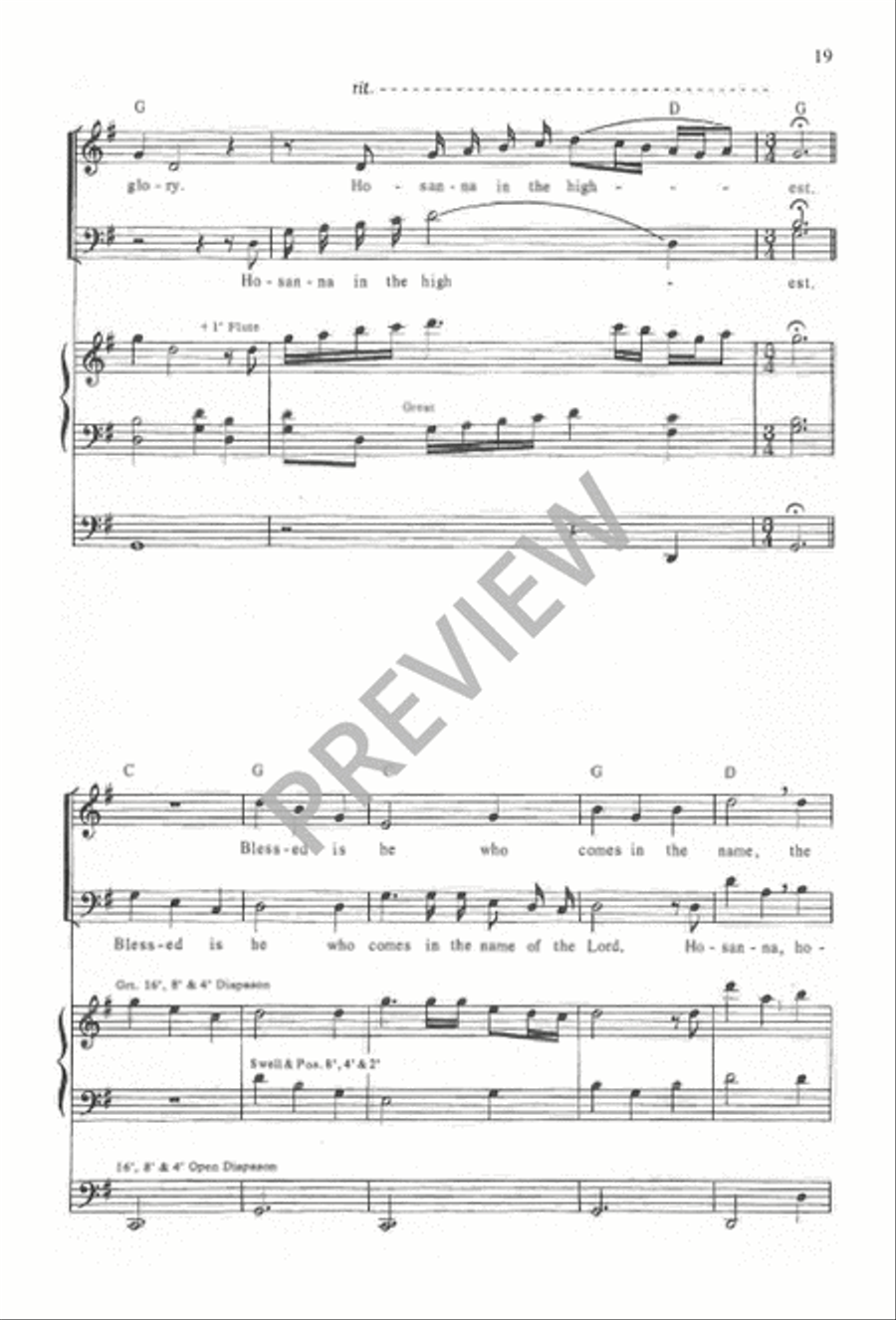 Mass for the King of Glory 4-Part scores gallery preview page 21