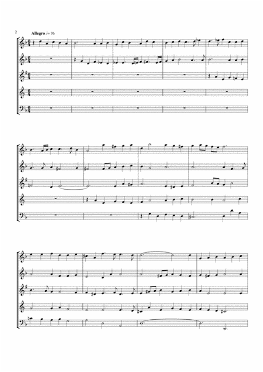 Three Overtures Woodwind Quintet scores gallery preview page 3
