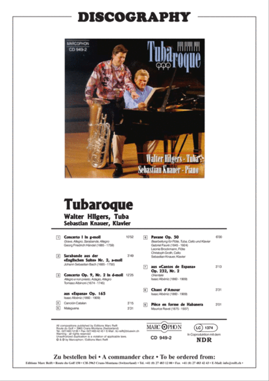 Chant d'Amour Tuba scores gallery preview page 3