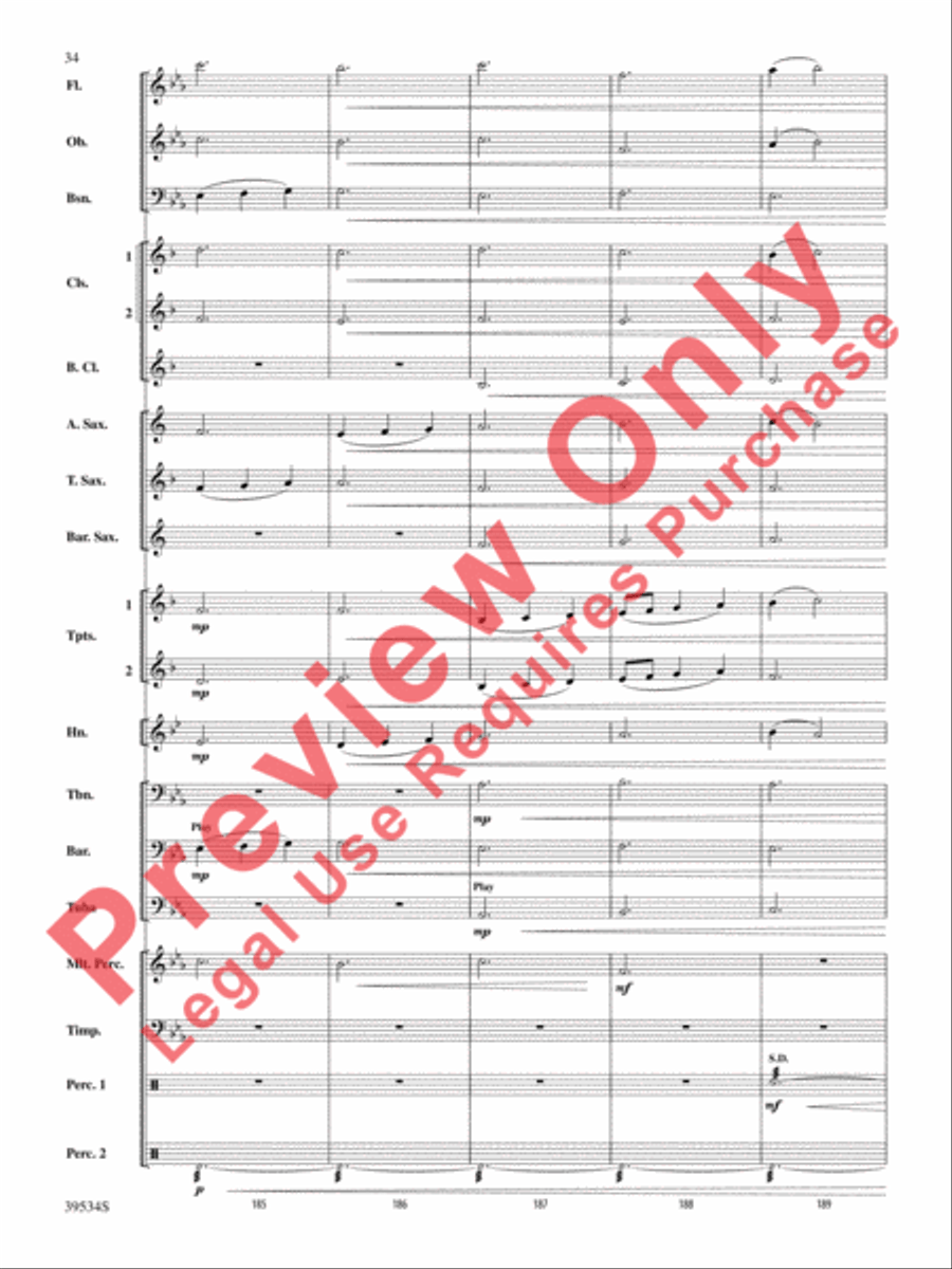 The Magic of Harry Potter Concert Band scores gallery preview page 35