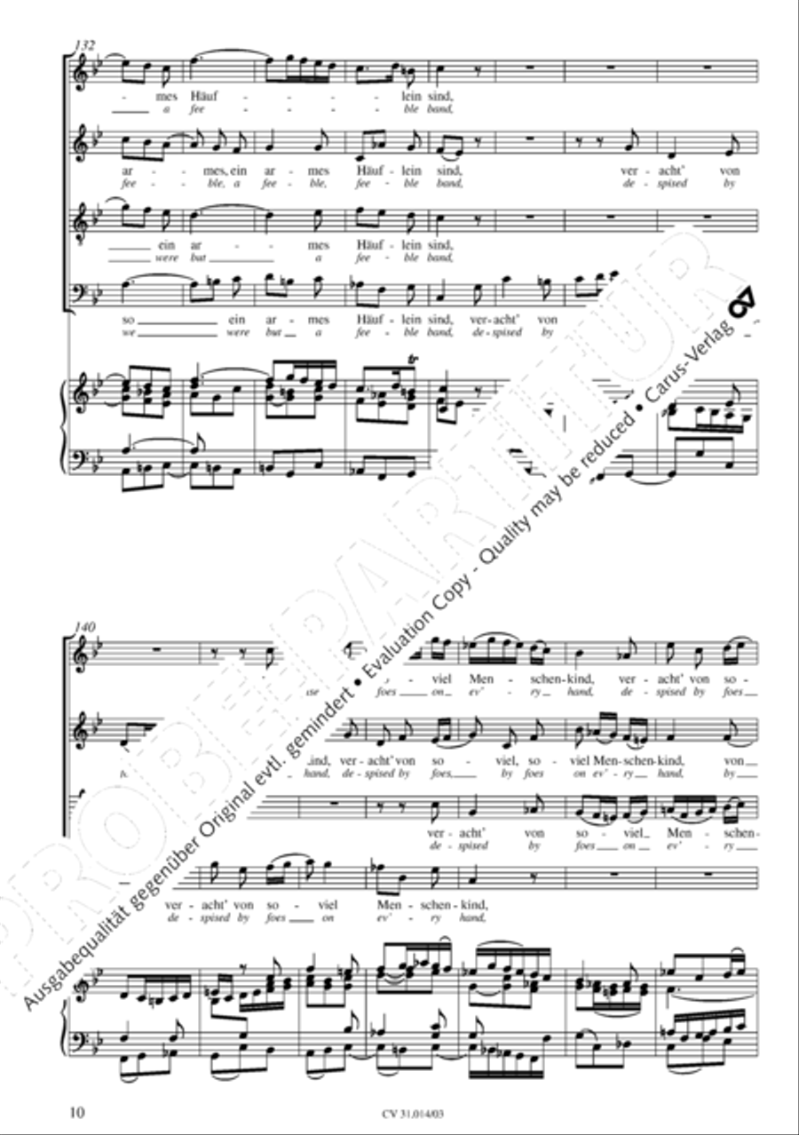 Were God not with us here today (War Gott nicht mit uns diese Zeit) STB scores gallery preview page 11